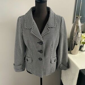 Ann Taylor Houndstooth Jacket